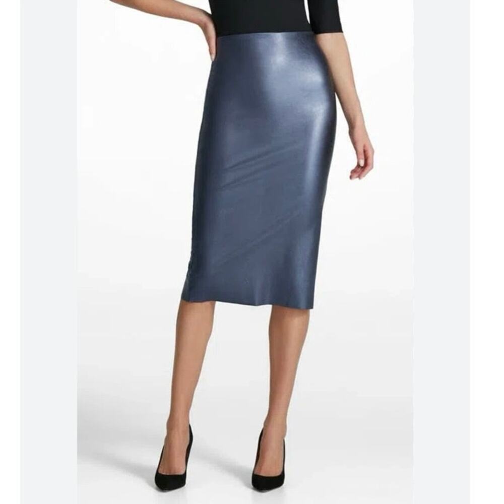 NWOT Commando Faux Leather Midi Skirt in Galaxy SZ S